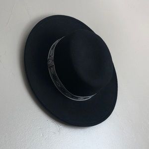 Black Flat-Brim Festival Hat